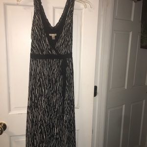 Johnathan Martin BLK/Wht wrap dress. Sz 6